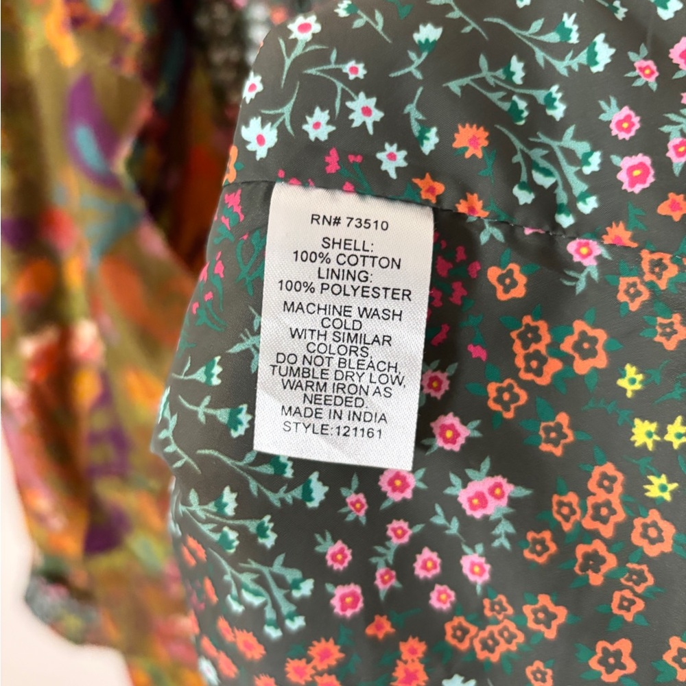 Ivy Jane Corduroy Blazer in Green Multi - Picture 7 of 7